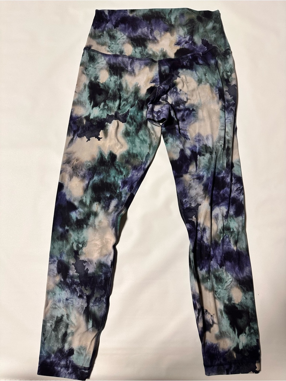 lululemon athletica Tie-Dye Leggings in Blue, Teal & Purple